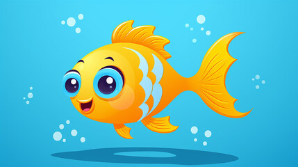Cheerful Fish Graphic