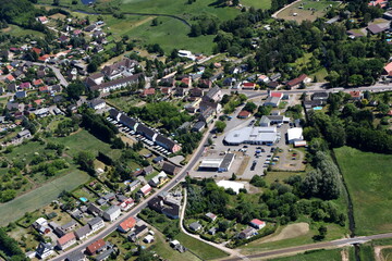 Fototapeta premium Eggesin, Ueckermünder Straße und Luckower Straße 2016