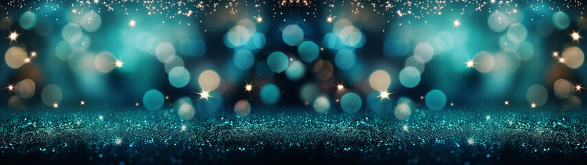 Christmas, advent, celebration, golden star effekts, different blue turquoise colored background...