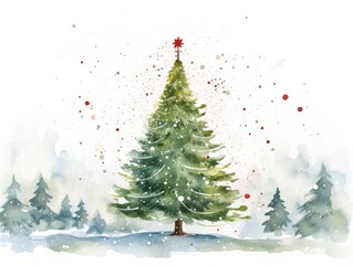 beautiful painted christmas gift card. Merry Christmas!
