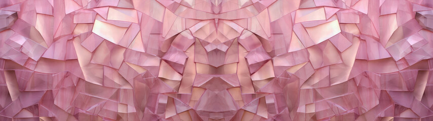 Spittered, glistening, glass shards, reflect bright pink, a contemporary flair to the wall texture