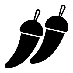 Chilli Glyph Icon