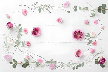 Pink Wooden Background with Flowers, Floral Pink Wood Wallpaper, Pink Blooms on Wooden Surface, Pink Flower Rustic Background, Wooden Backdrop with Pink Florals