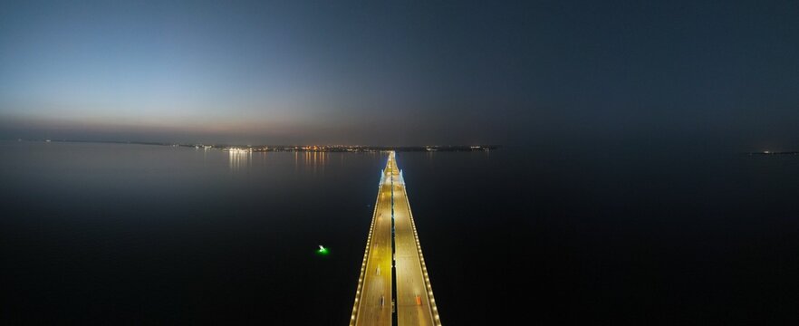 Gulf Breeze Bridge Pensacola Florida October 2 Night Shots 2023 | DJI Mavic Air 2