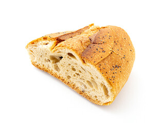 Dry bread on a white background