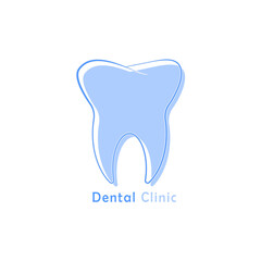 vector tooth icon on a white background