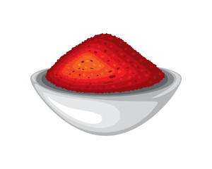 chili pepper powder in bowl