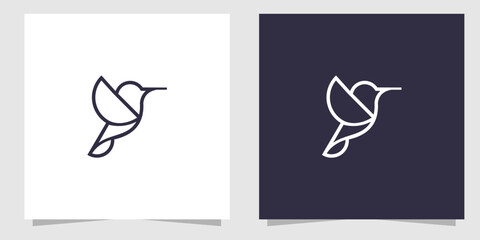 bird line logo design