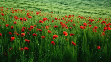 red poppy field