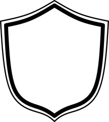 shield with ribbon
