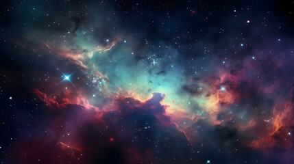 Cosmos, galaxies, colorful, stars, planets, universe