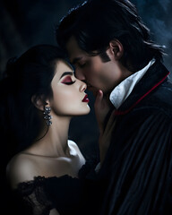 Dark, gothic couple