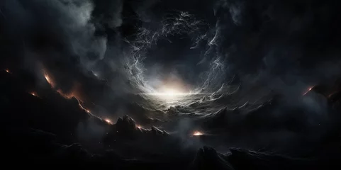 Poster A Massive Dark Vortex in Outer Space Backdrop © Adam