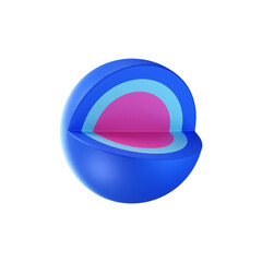 3d sphere chart icon
