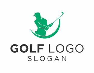 Logo about Golf Logo Design created using the CorelDraw application. on a white background.