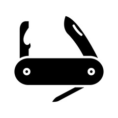 Swiss knife icon. The Swiss Army knife is a versatile tool for various activities and hobbies