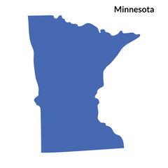 Map of Minnesota. Minnesota map. USA map