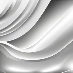 Dynamic Waves in Abstract Grey Background Poster