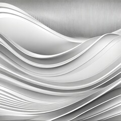 Dynamic Waves in Abstract Grey Background Poster