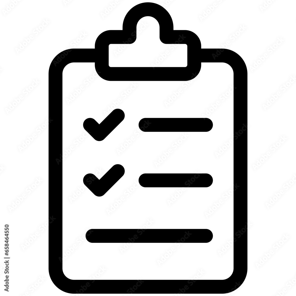 Sticker checklist icon