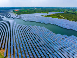Photovoltaic panels, solar power plants