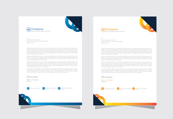 Business style letter head templates for your project, letterhead template for your business, letter head design, vector eps 10