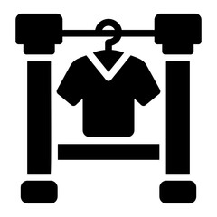 clothes rack Solid icon