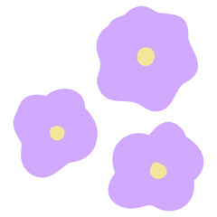 Flower painting for decoration, logo, book cover, colorful, vector illustration