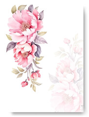 Modern blush trendy vector design square frames. Pastel blush peony flower.