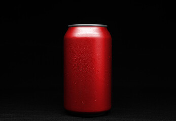 
red aluminum soda can