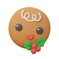 3D Cookie Man Christmas Decorative Elements