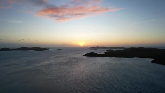 Aerial footage of Thursday Island Queensland Australia