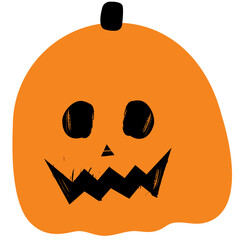 Halloween orange pumpkin 