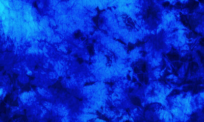Abstract blue sky decoration tie dye background design.
