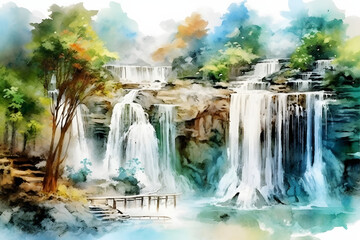 view watercolor art style