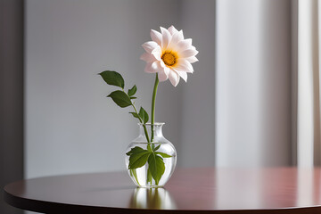 flower in vase Generative AI
