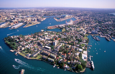 The Sydney suburb of Balmain.