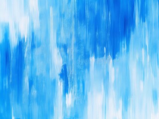 Minimalist Abstraction: Broad Brush Strokes Pattern, Blue Theme