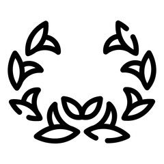 laurel wreath Line Icon