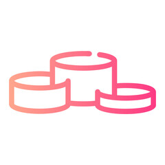 podium Line Gradient Icon