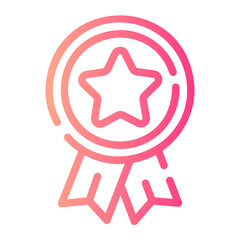 winner Line Gradient Icon