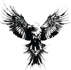 Eagle vector illustrations logo, t-shart design wallpaper  