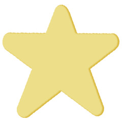 3d golden star