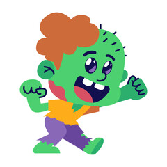 Zombie character dancing