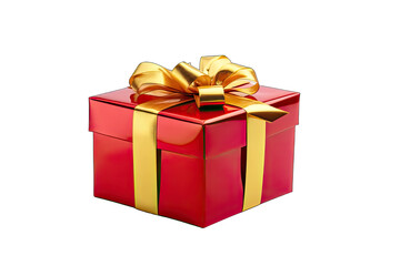 gift box with ribbon on transparent background