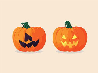 Free vector Halloween Pumpkin character