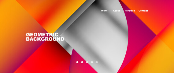 Geometric abstract background, line with fluid colors. Vector Illustration For Wallpaper, Banner, Background, Card, Book Illustration, landing page