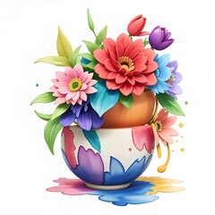 vase with flowers