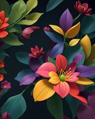 pattern with flowers