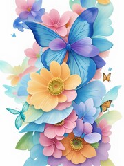 background with flowers